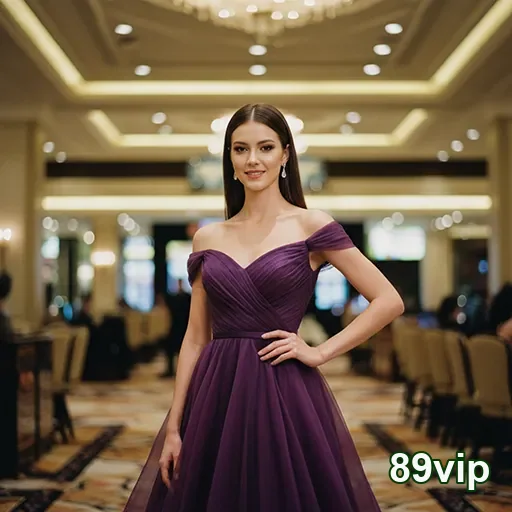 Modelo elegante em ambiente sofisticado do 89vip.