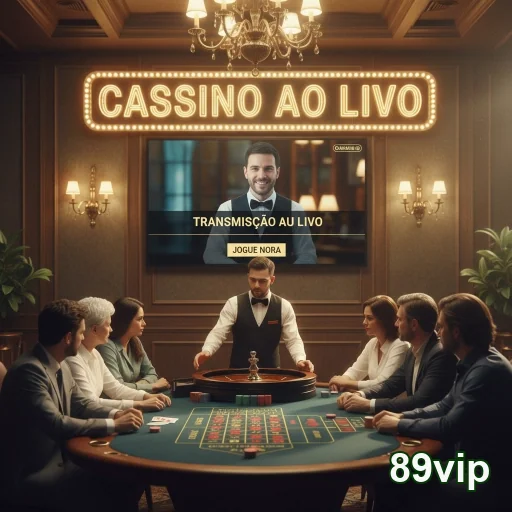 Jogo ao vivo no cassino online 89vip com transmissão ao vivo.