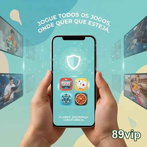 Usuário jogando slots e serviços VIP no 89vip pelo celular.