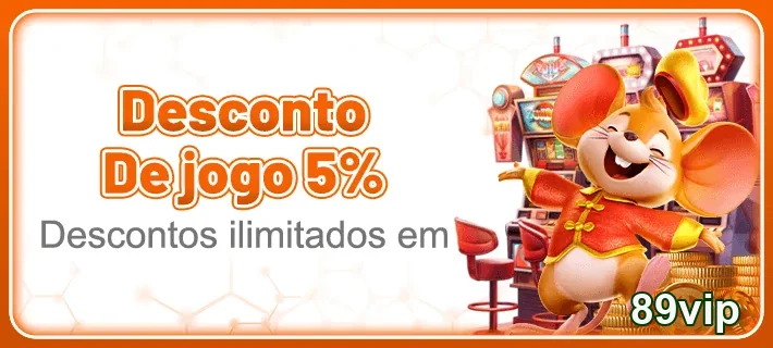 Mascote sorridente em promoção de desconto de jogo na 89vip.
