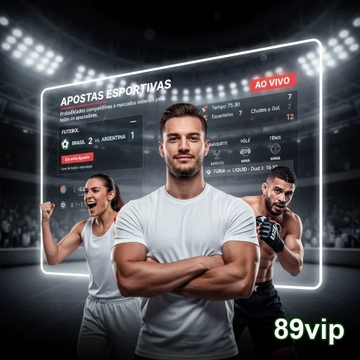 Interface de apostas esportivas ao vivo no 89vip.
