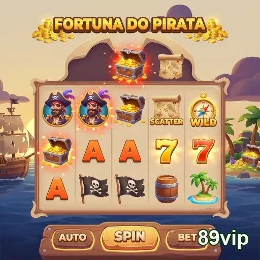 Jogo 'Fortuna do Pirata' no site 89vip com gráficos vibrantes.