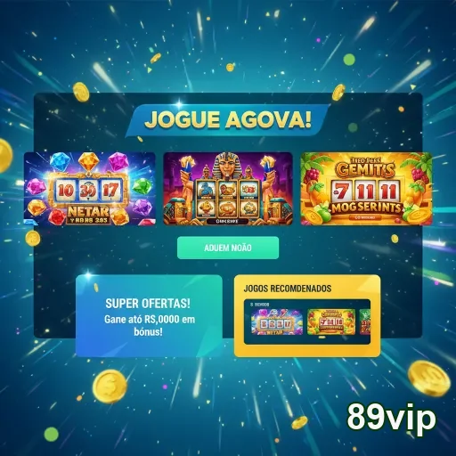 Interface da 89vip com destaque para serviços VIP em jogos.