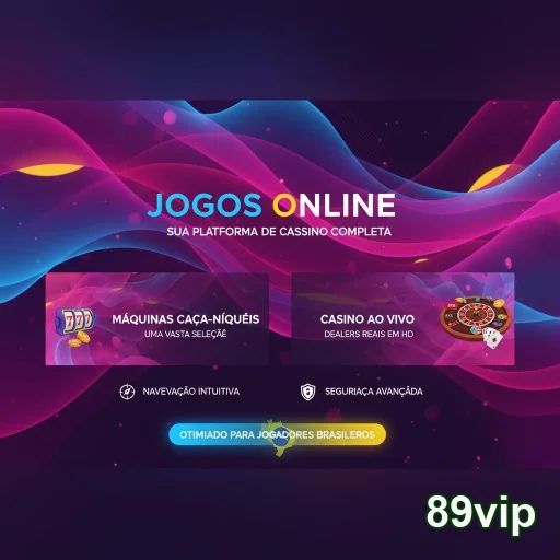 Jogos online com uma interface que destaca serviços VIP na 89vip.