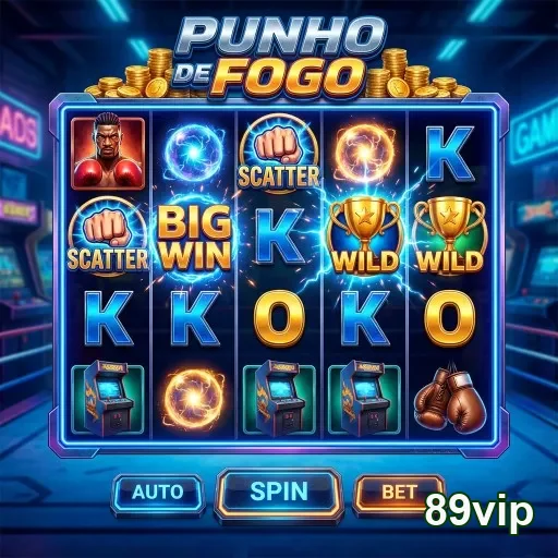 Tela do jogo Punho de Fogo na plataforma 89vip.