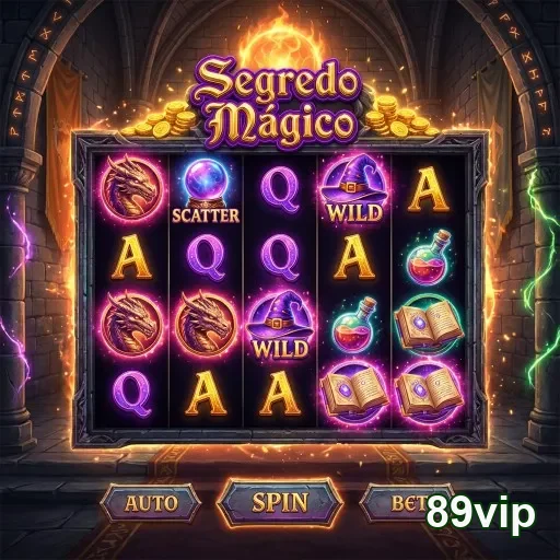 Tela do slot Segredo Mágico da plataforma 89vip.