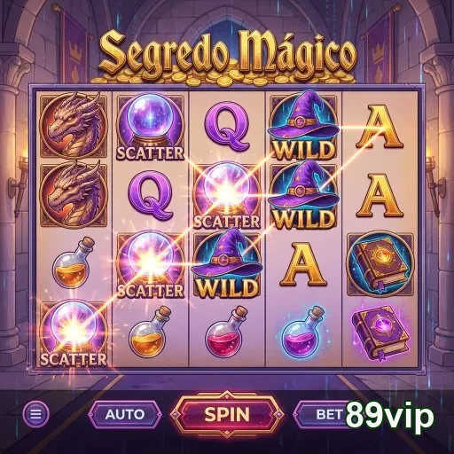 Tela do jogo Segredo Mágico no aplicativo 89vip.
